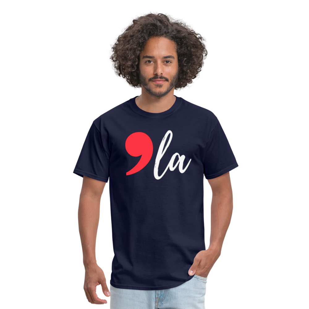 Comma La Kamala Harris Shirt 2024 President Unisex T-Shirt - navy 2