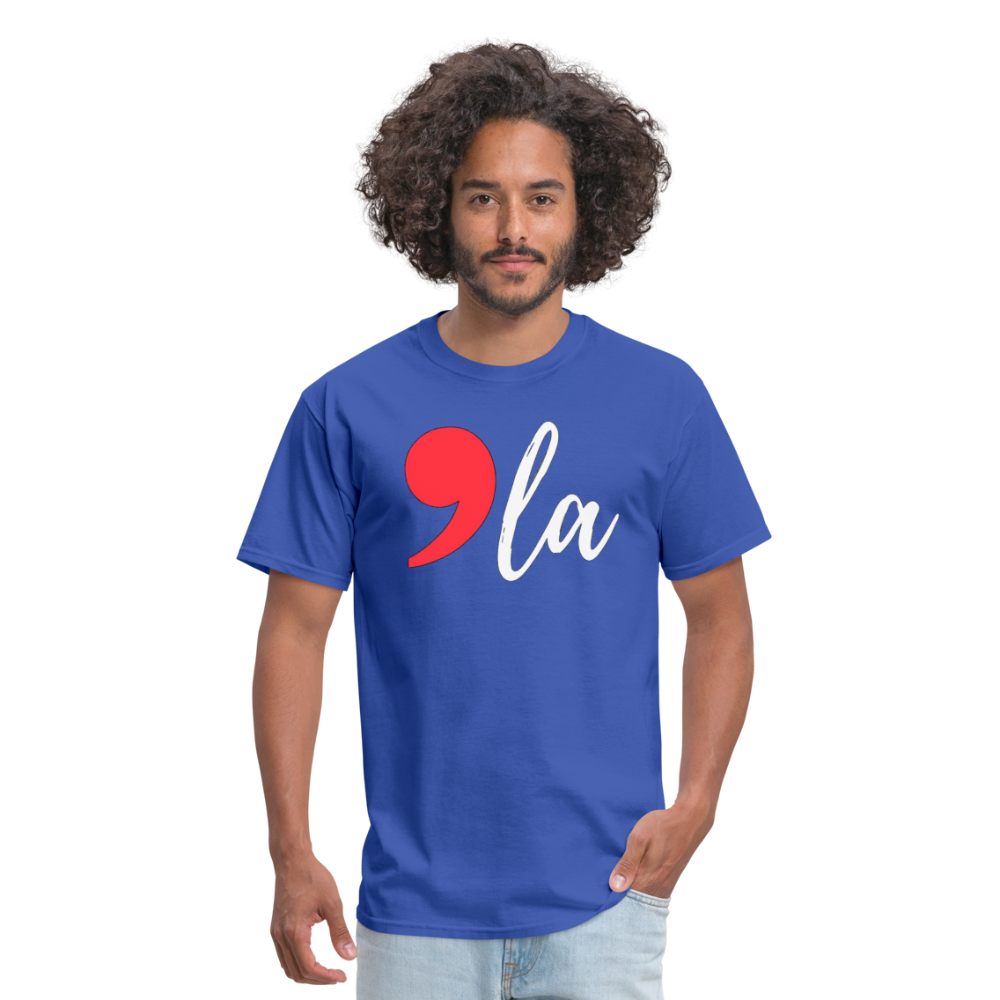 Comma La Kamala Harris Shirt 2024 President Unisex T-Shirt - royal blue 2