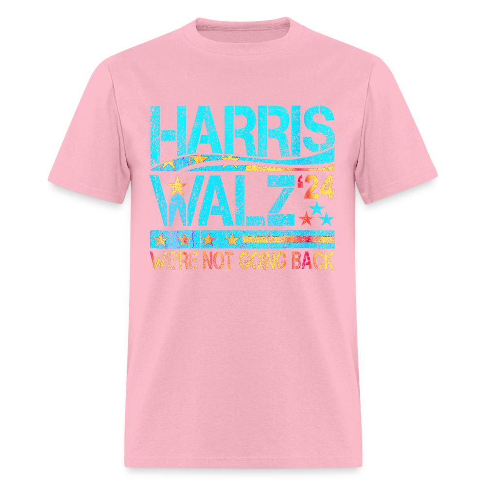 Harris Waltz Shirt 2024 Kamala Harris We're Not Going Back Unisex T-Shirt - pink