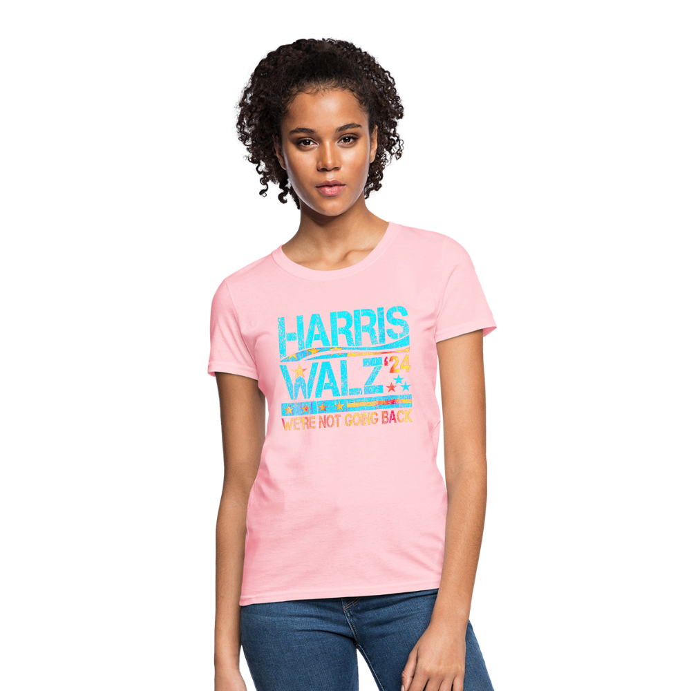 Harris Waltz Shirt 2024 Kamala Harris We're Not Going Back Women's T-Shirt - pink 2