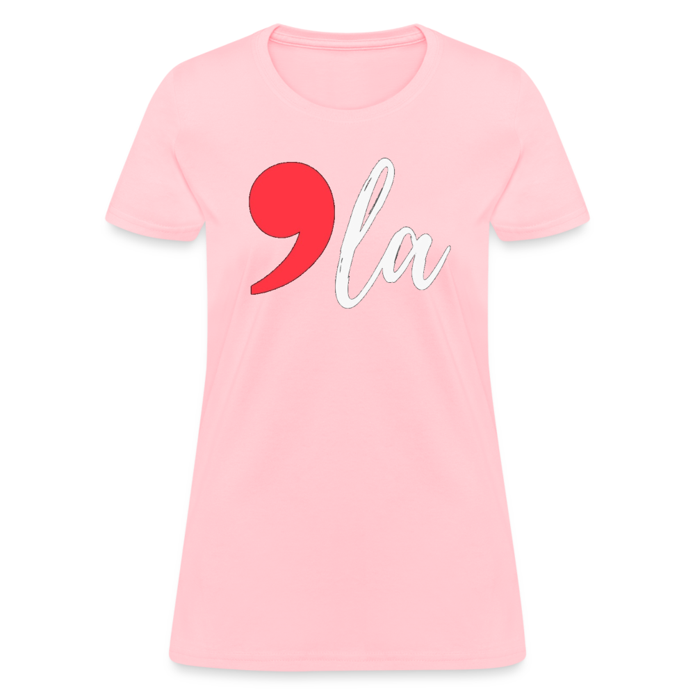 Kamala Harris Shirt 2024 President Comma La Women's T-Shirt - pink