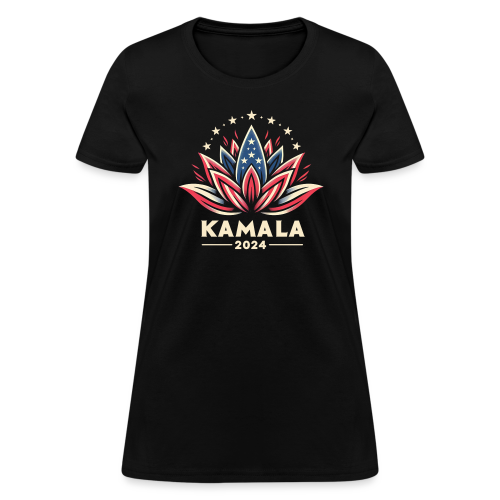 Kamala Harris Shirt 2024 Presidential Lotus Women's T-Shirt - black