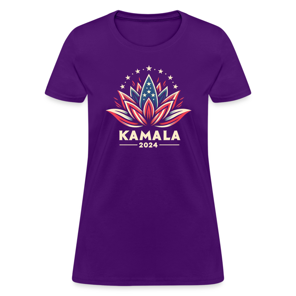 Kamala Harris Shirt 2024 Presidential Lotus Women's T-Shirt - purple