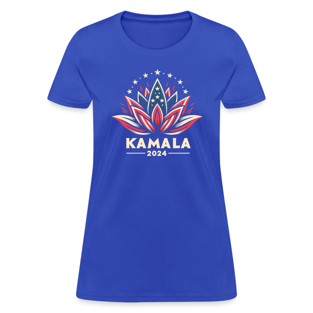 Kamala Harris Shirt 2024 Presidential Lotus Women's T-Shirt - royal blue