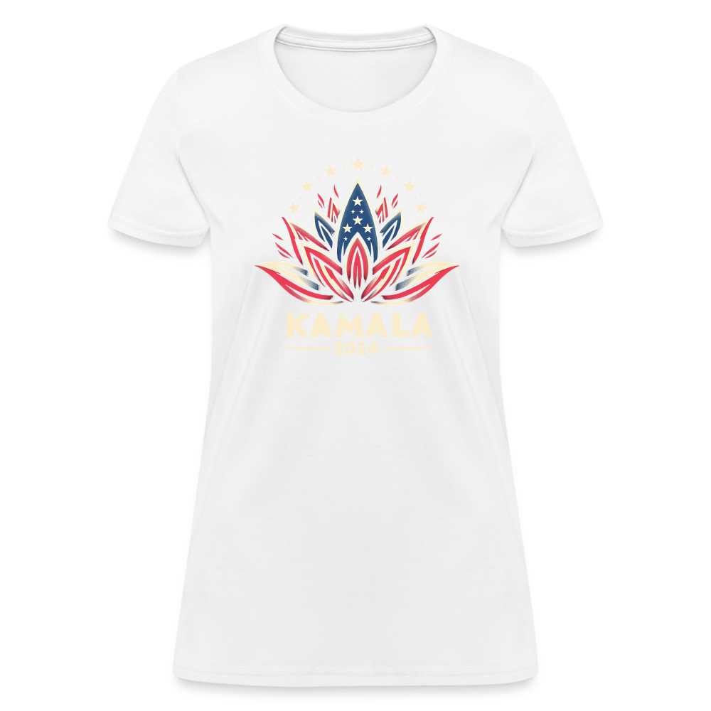 Kamala Harris Shirt 2024 Presidential Lotus Women's T-Shirt - white
