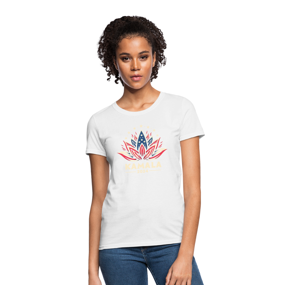 Kamala Harris Shirt 2024 Presidential Lotus Women's T-Shirt - white 2