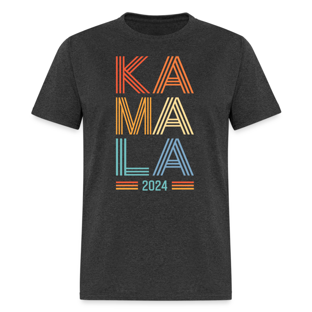 Kamala Harris Shirt 2024 Vintage Neon Classic Unisex T-Shirt - heather black