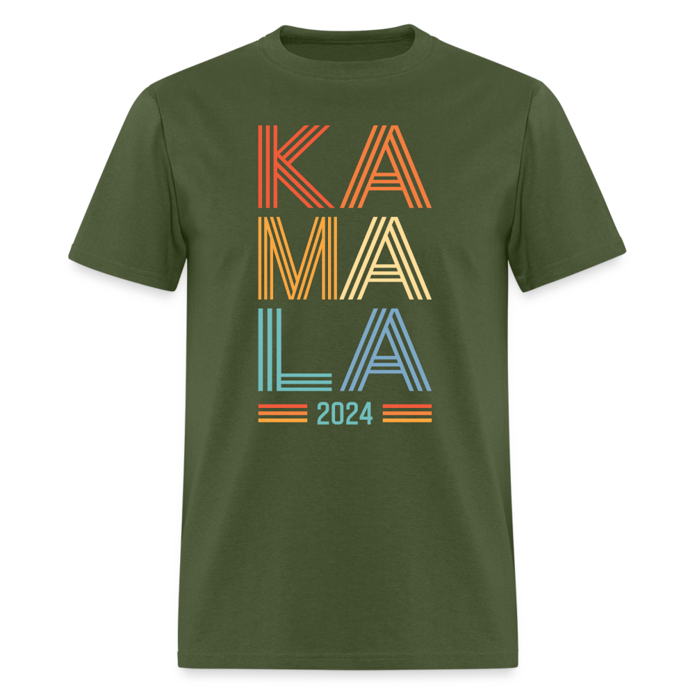 Kamala Harris Shirt 2024 Vintage Neon Classic Unisex T-Shirt - military green