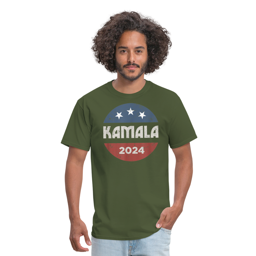 Kamala Harris Shirts 2024 For President Campaign T-Shirt Unisex Graphic Tee - military green