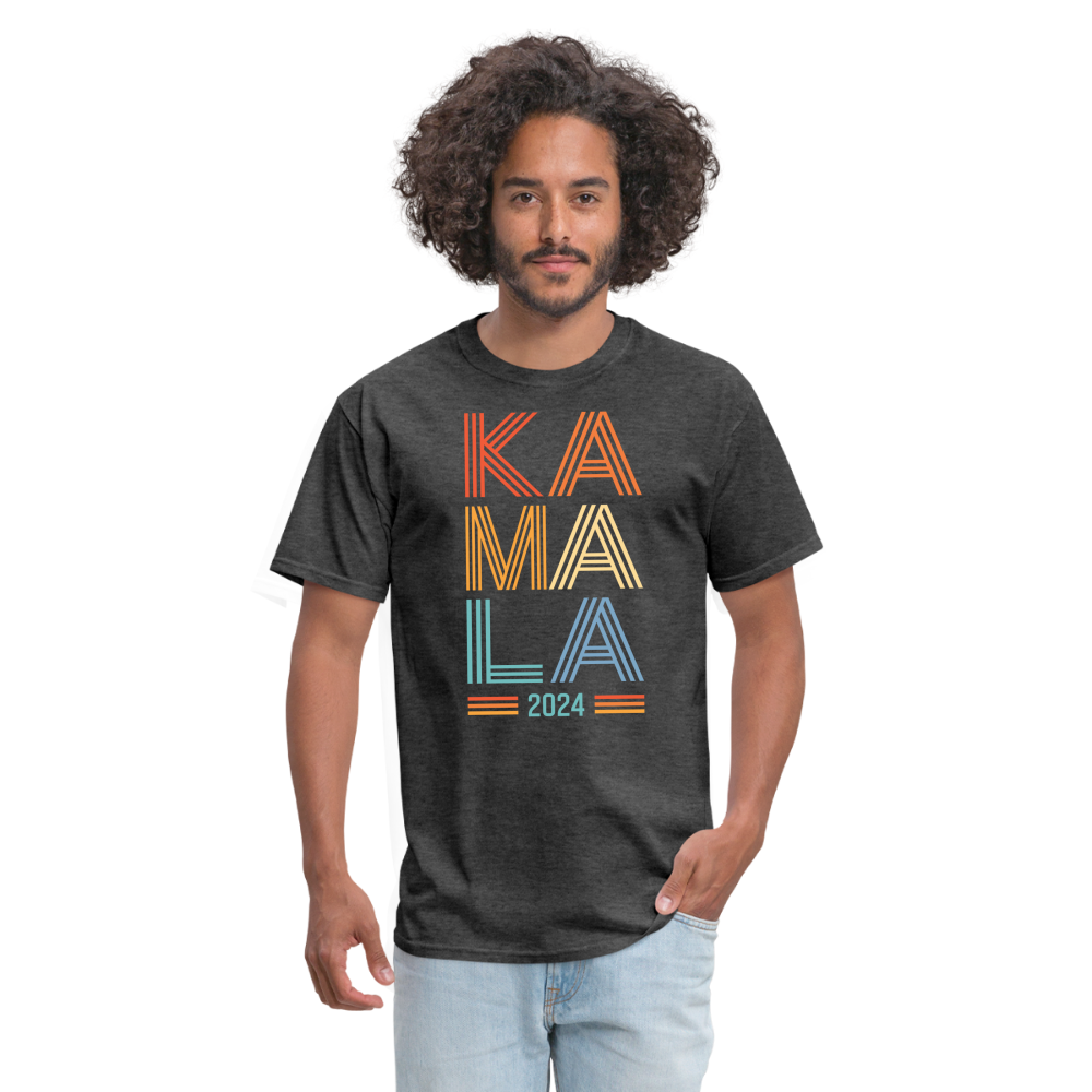 Kamala Harris Shirts 2024 Vintage Neon Classic Unisex T-Shirt - heather black