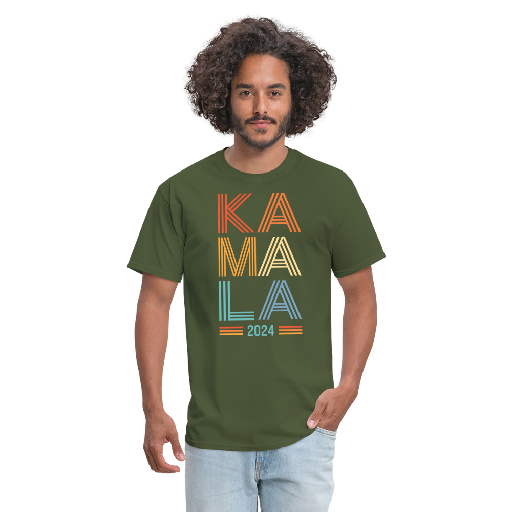 Kamala Harris Shirts 2024 Vintage Neon Classic Unisex T-Shirt - military green