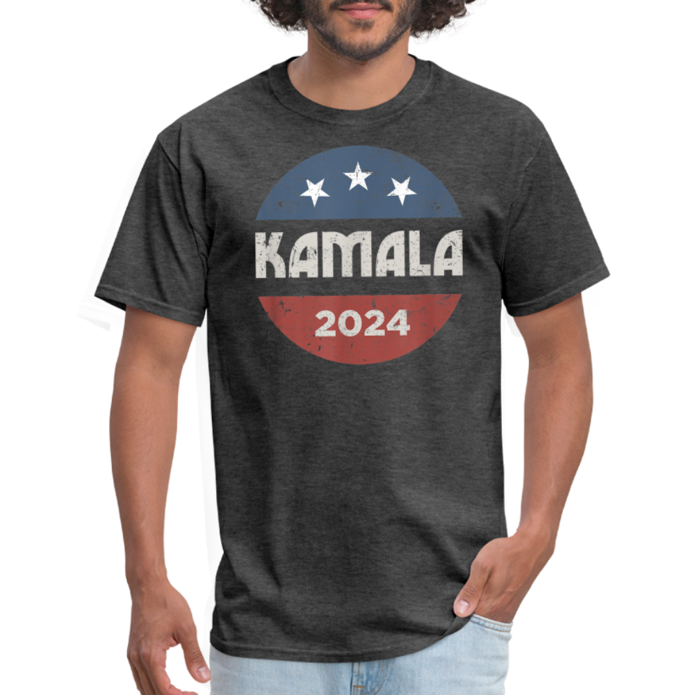 Kamala Harris Shirts 2024 For President Campaign T-Shirt Unisex Graphic Tee - heather black 