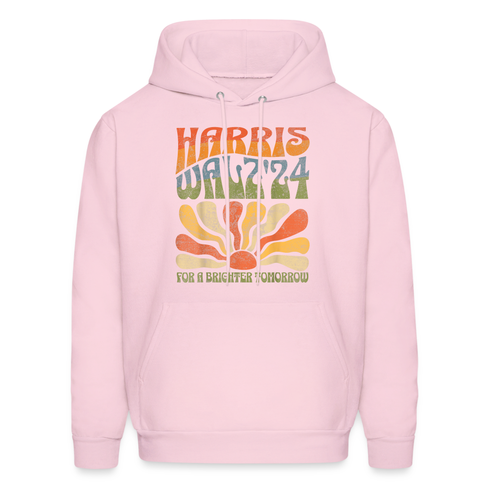Kamala Harris Walz '24 For a Brighter Tomorrow Willie Nelson Unisex Hoodie - pale pink
