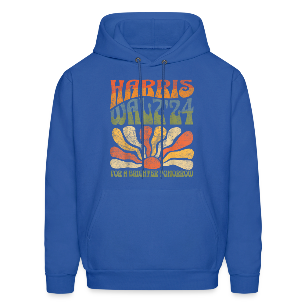 Kamala Harris Walz '24 For a Brighter Tomorrow Willie Nelson Unisex Hoodie - royal blue