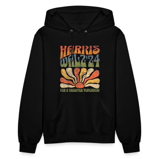 Kamala Harris Walz '24 For a Brighter Tomorrow Willie Nelson Women's Hoodie - black