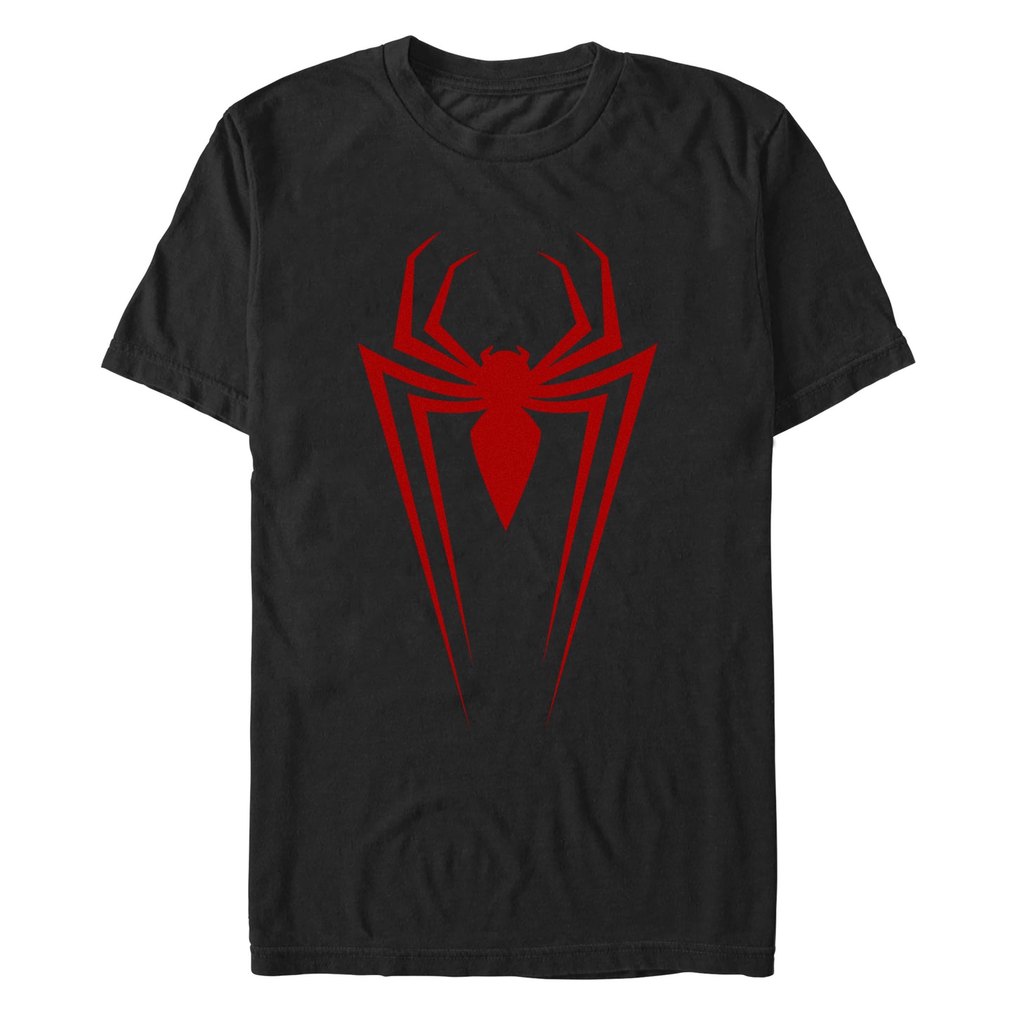 Marvel Spiderman Spider Icon Adult Black Unisex T-Shirt