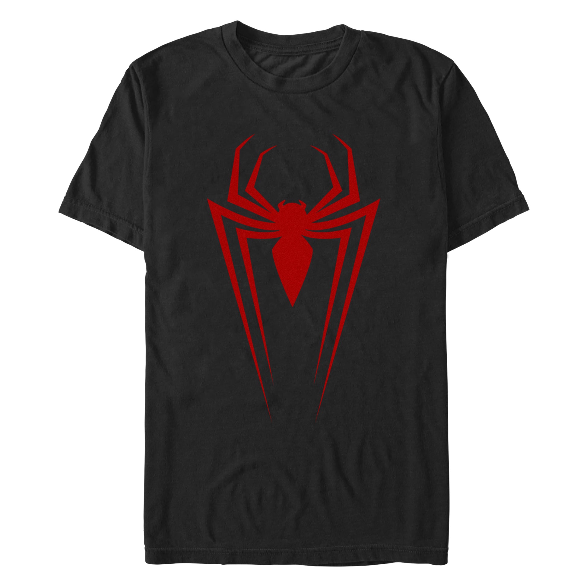 Marvel Spiderman Spider Icon Adult Black Unisex T-Shirt