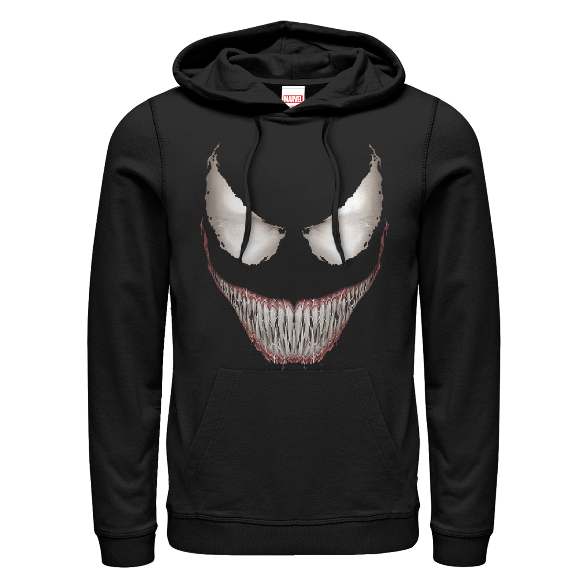 Marvel Venom Face Grin Adult Black Unisex Hoodie Sweatshirt