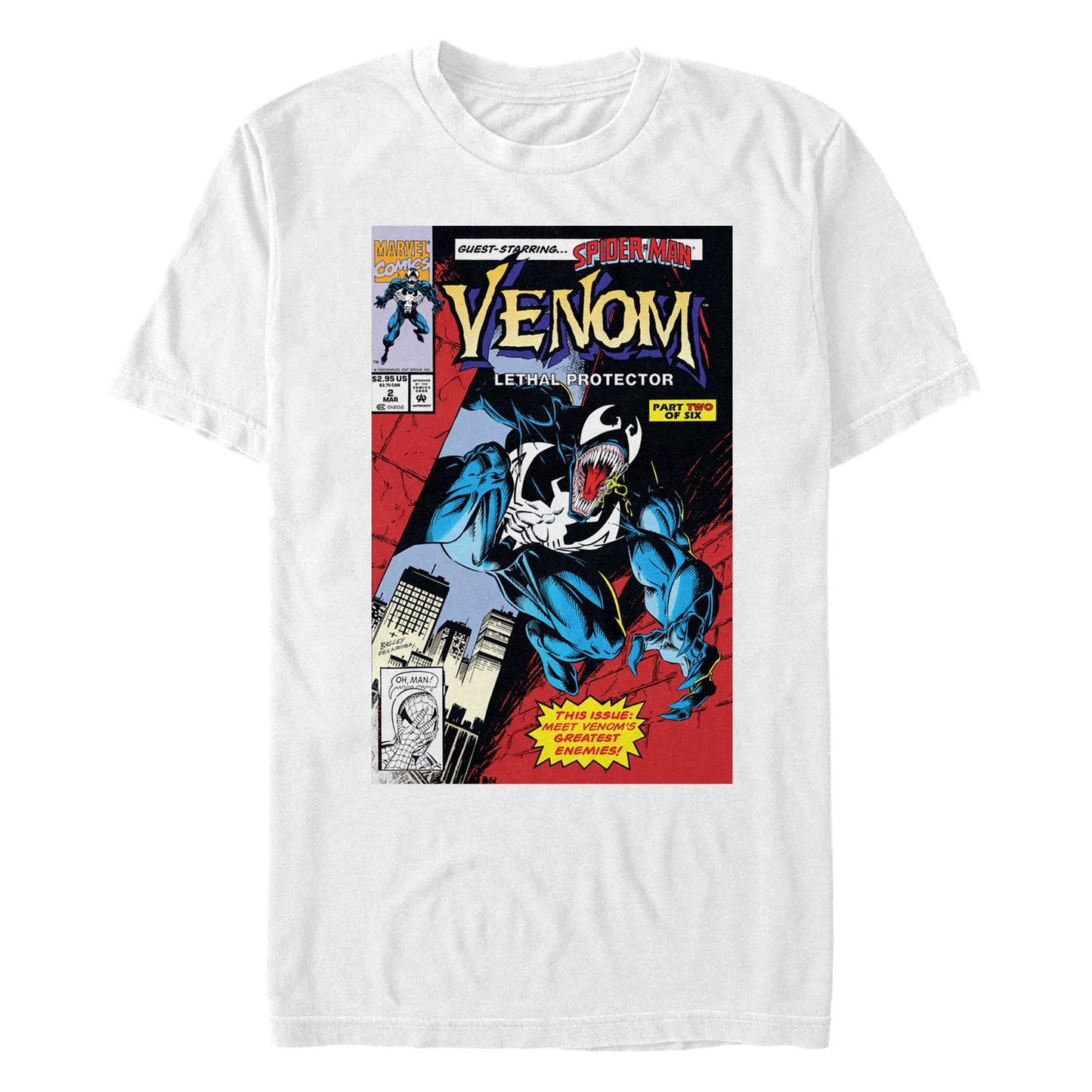 Marvel Venom Lethal Protector Comic Issue #2 Adult White Unisex T-Shirt