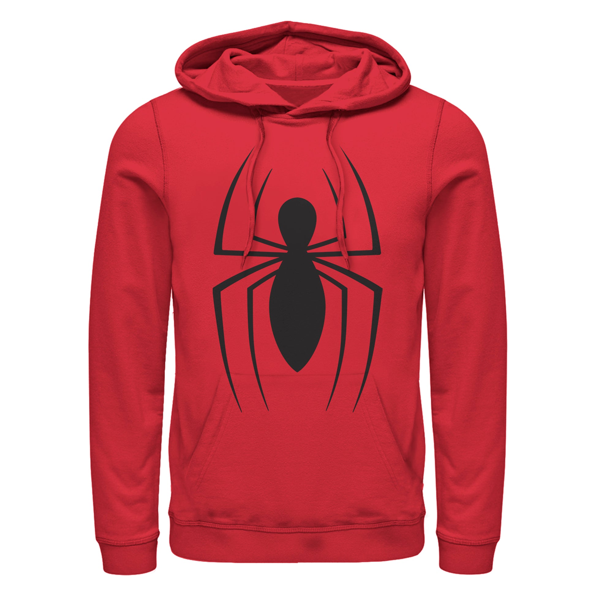 Marvel Spiderman Original Spider Logo Adult Red Unisex Hoodie Sweatshirt