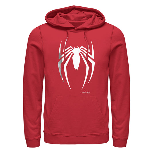 Marvel Spiderman Game Classic Spider Logo Adult Red Unisex Hoodie Sweatshirt