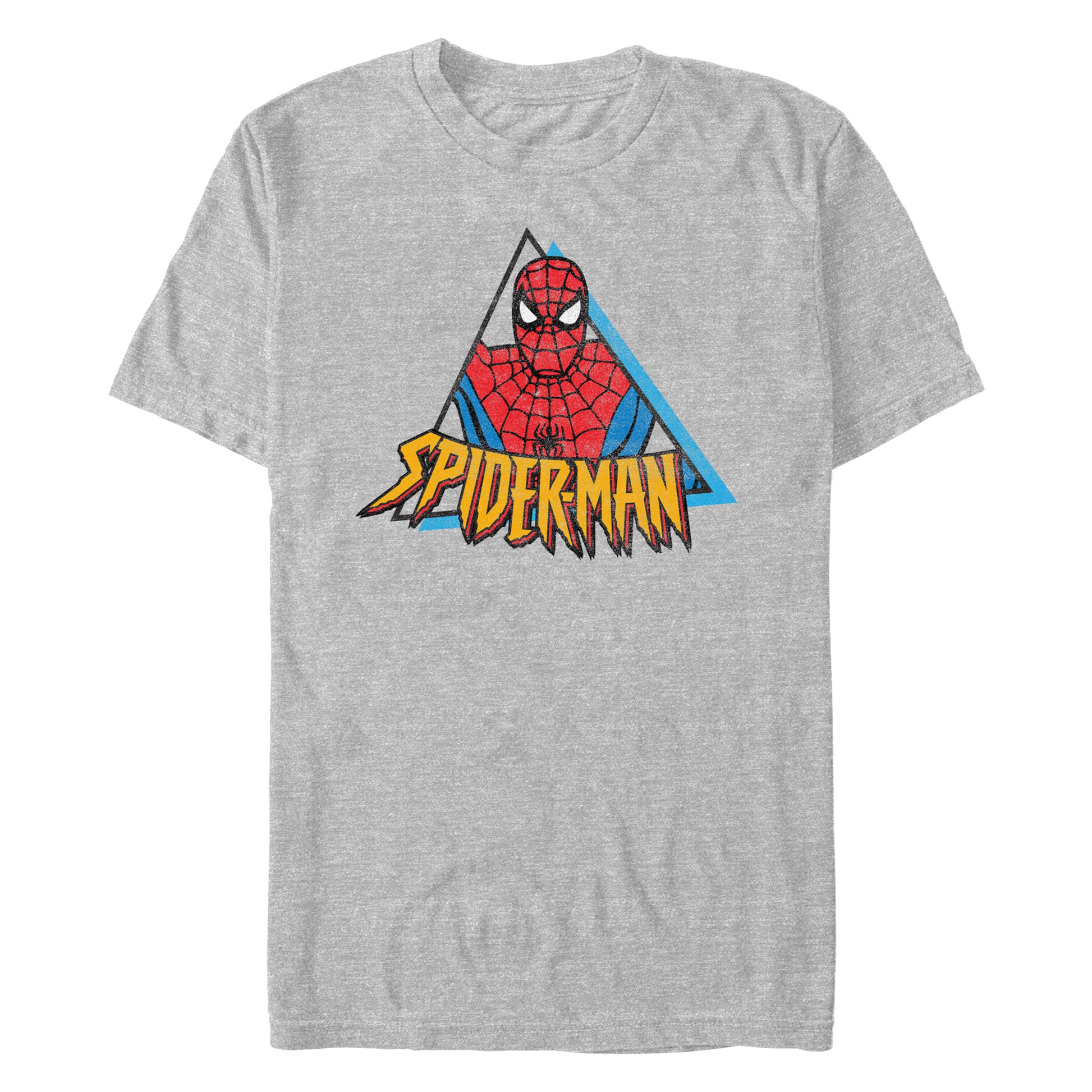 Marvel Spiderman Classic Triangle Adult Grey Unisex Shirt