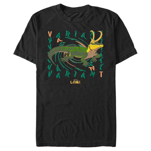 Marvel Loki Alligator Variant Adult Black Unisex T-Shirt