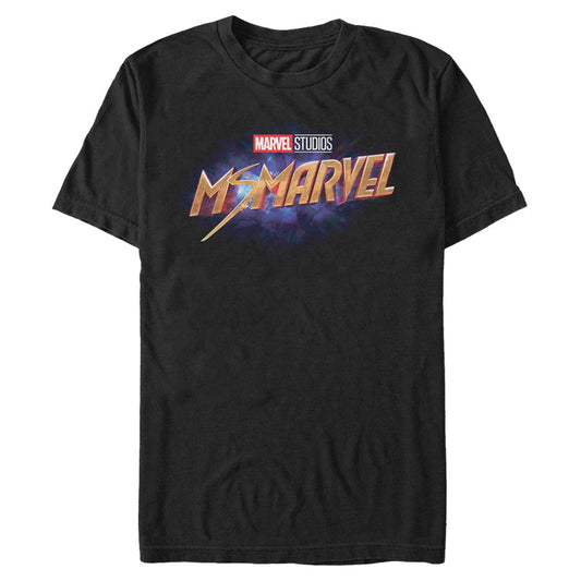 Marvel Ms. Marvel Logo Adult Black Unisex T-Shirt