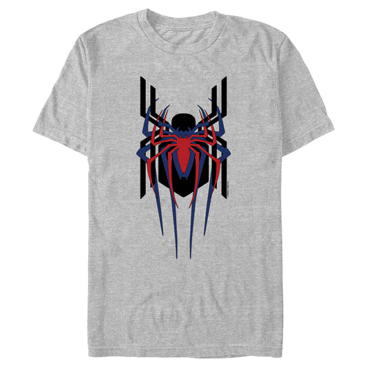 Marvel Spider-Man: No Way Home Stacked Spider Logos Adult Grey Unisex T-Shirt