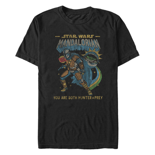 Star Wars The Mandalorian Vintage Comic Black Unisex T-Shirt