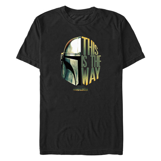 Star Wars The Mandalorian THIS IS THE WAY Helmet Black Unisex T-Shirt