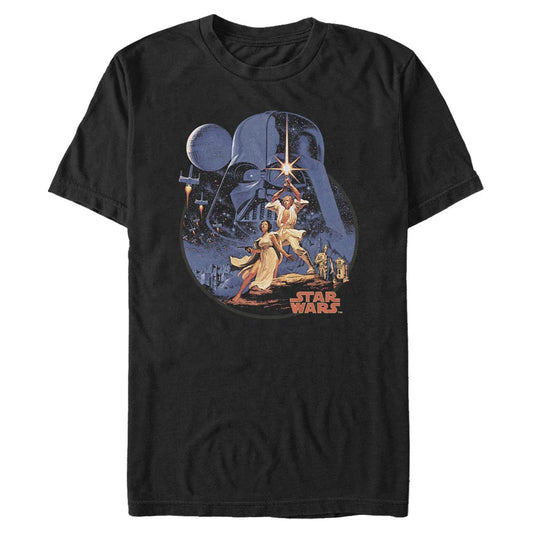 Star Wars Classic Art Black Unisex T-Shirt