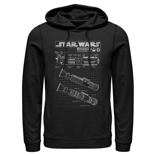Star Wars Lightsaber Diagram Unisex Hoodie Sweatshirt