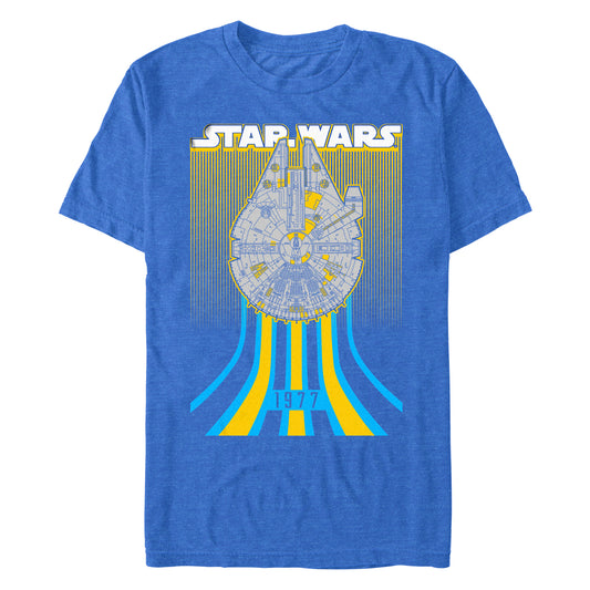 Star Wars Classic Millennium Falcon 1977 Royal Heather Unisex T-Shirt