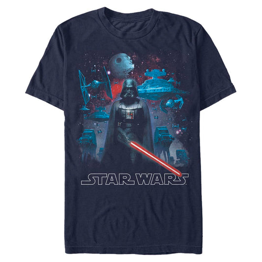 Star Wars Darth Vader Empire Dark Side Navy Blue Unisex T-Shirt
