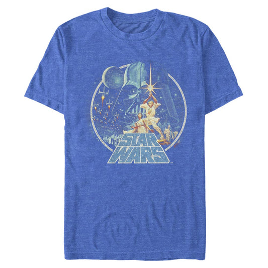 Star Wars Vintage Classic Royal Heather Unisex T-Shirt