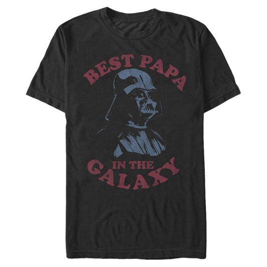 Star Wars Darth Vader Best Papa in the Galaxy Black Unisex T-Shirt