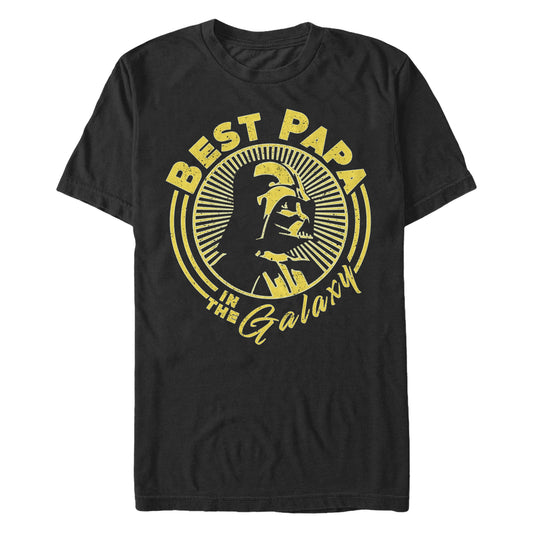 Star Wars Best Papa in the Galaxy Black Unisex T-Shirt