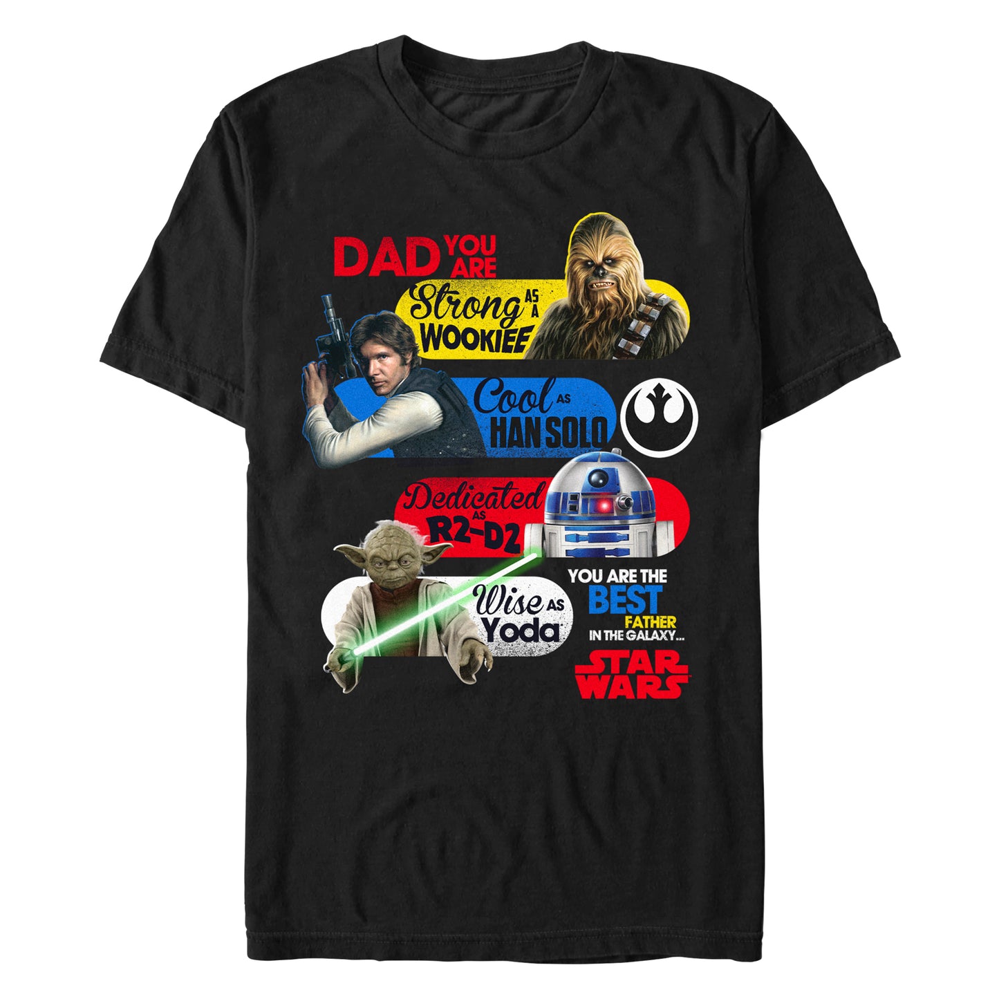 Star Wars Dad You Are The Best Black Unisex T-Shirt