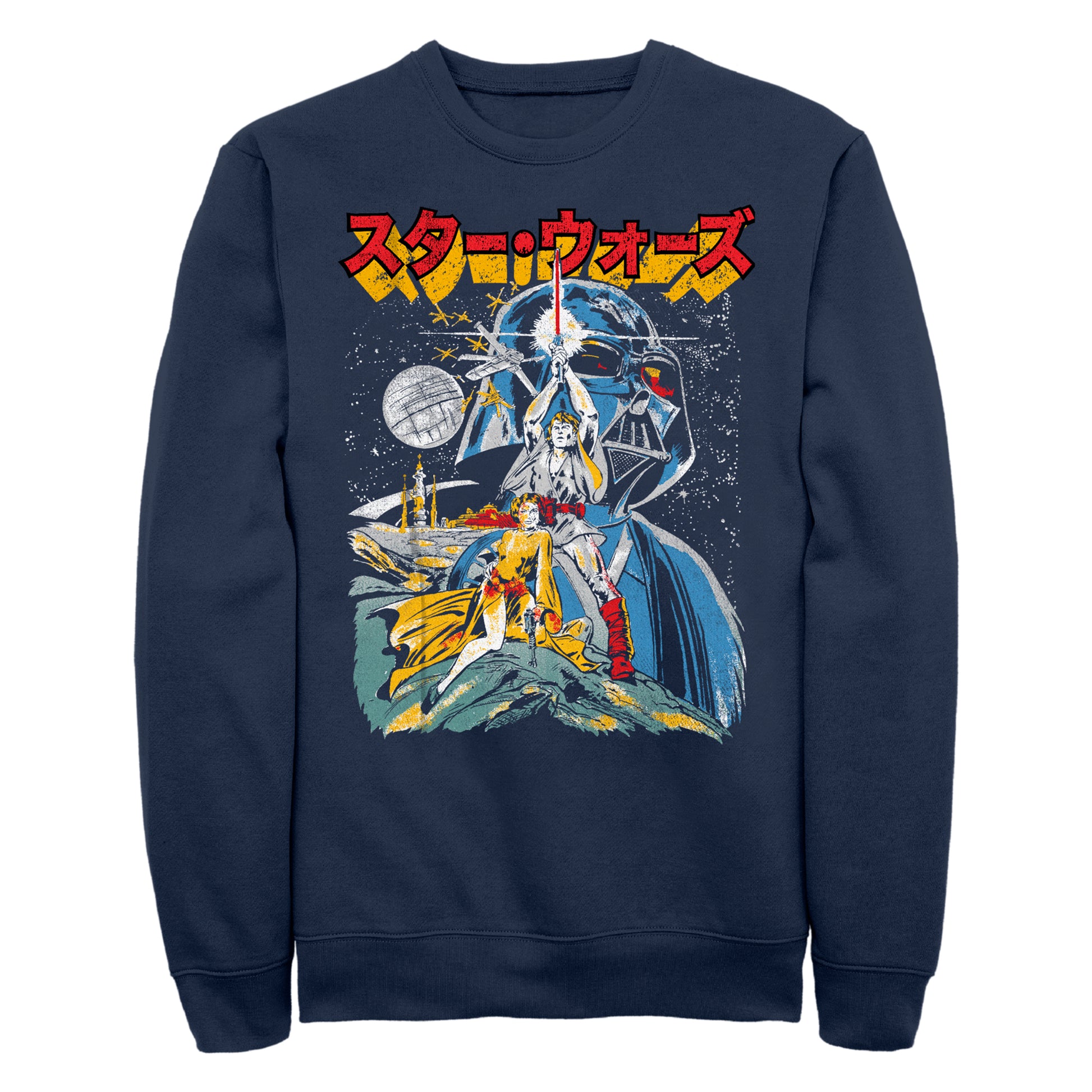 Star Wars Retro Kanji Poster Unisex Crewneck Sweatshirt