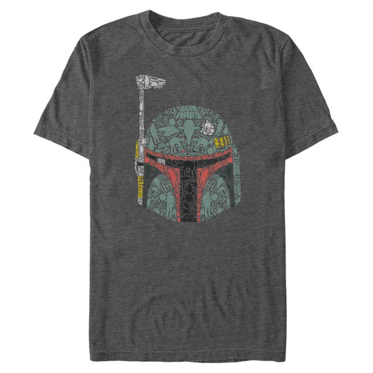 Star Wars Boba Fett Hemet Icons Collage Unisex T-Shirt