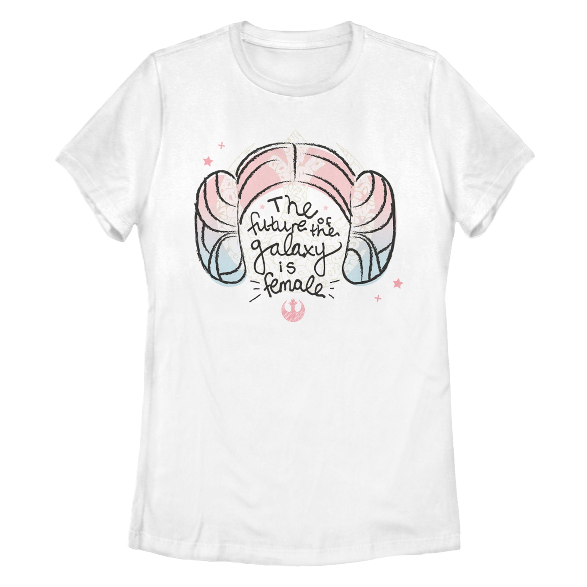 Star Wars Princess Leia The Future of the Galaxy is Female Women's White T-Shirt