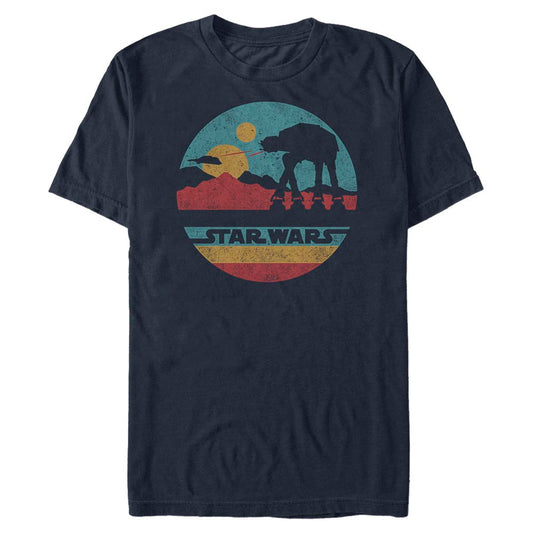 Star Wars At-At Mountain Navy Unisex T-Shirt