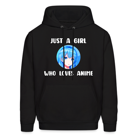 Just A Girl Who Loves Anime Lover Hoodie - black