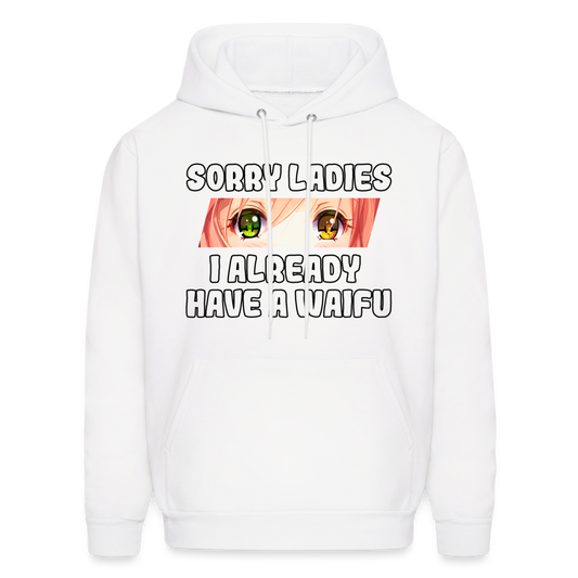 Waifu Anime Lover Hoodie - white