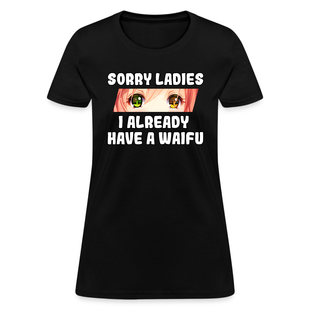 Waifu Anime Lover Women's T-Shirt - black