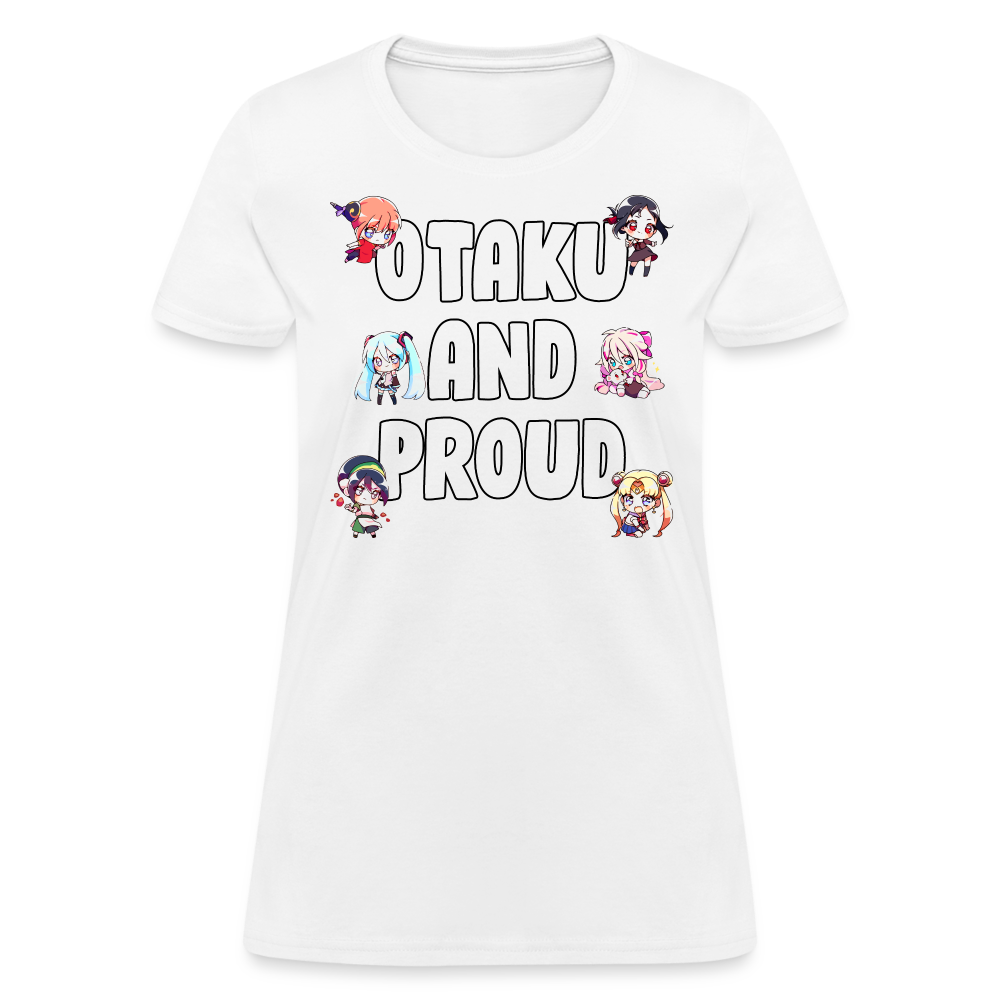 Otaku And Proud Anime Lover Women's T-Shirt - white