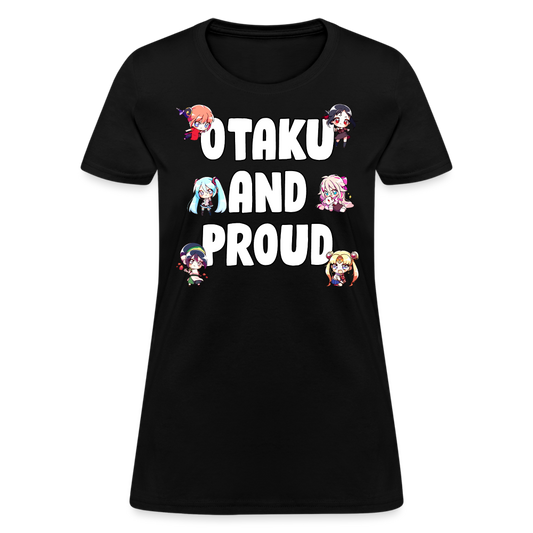 Otaku And Proud Anime Lover Women's T-Shirt - black