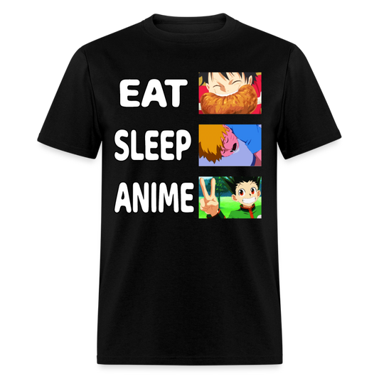 Eat Sleep Anime Lover Unisex T-Shirt - black