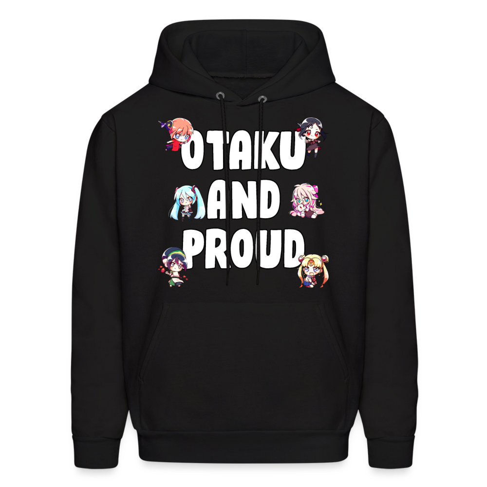 Otaku And Proud Anime Lover Hoodie - black